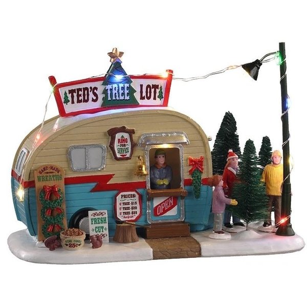 Lemax 0 Ted's Tree Lot Figurine, Battery Operated, 45 V 4746